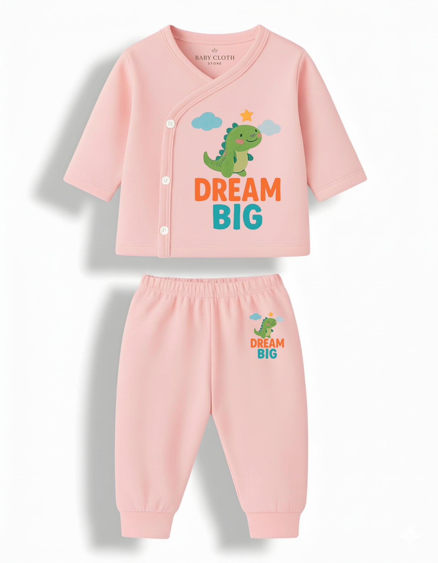 Baby Jhabla & Pyjama Set – Soft Cotton Care with Cute Print